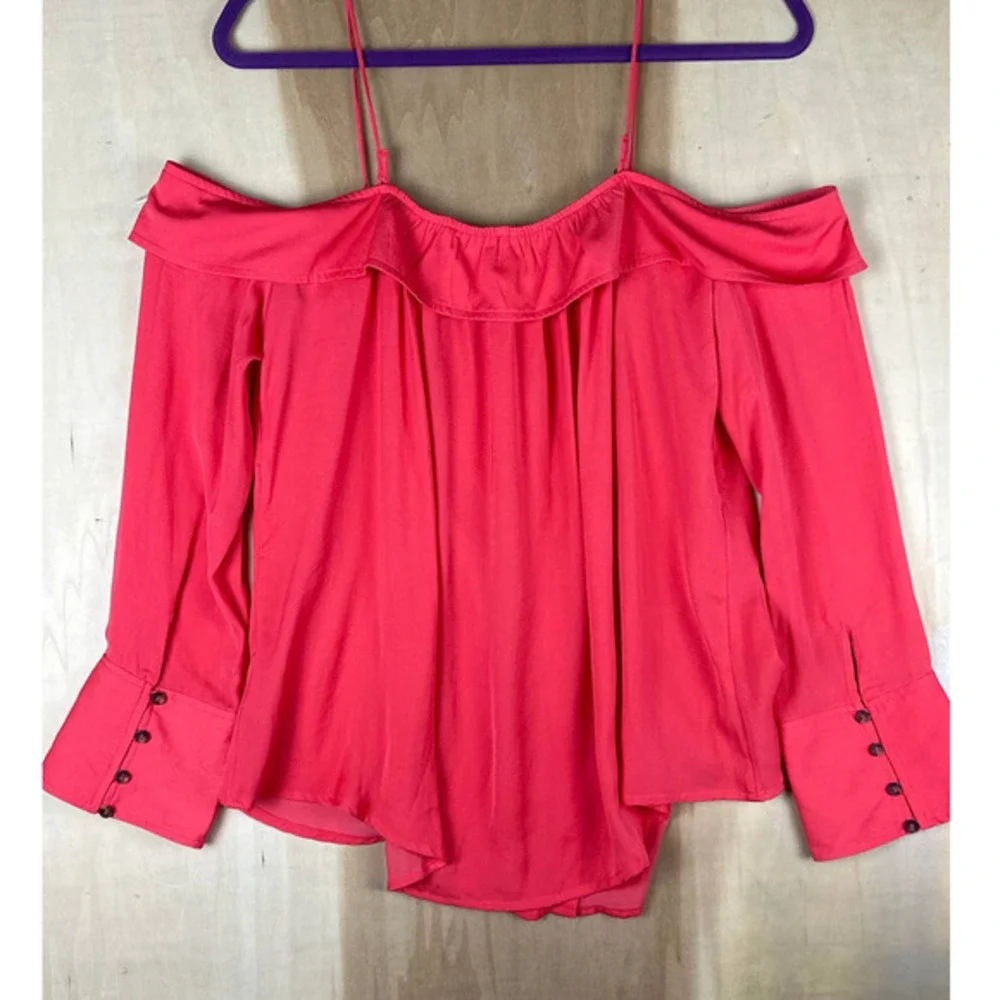 Free People Top Womens Extra Small XS Button Flowy‎ New